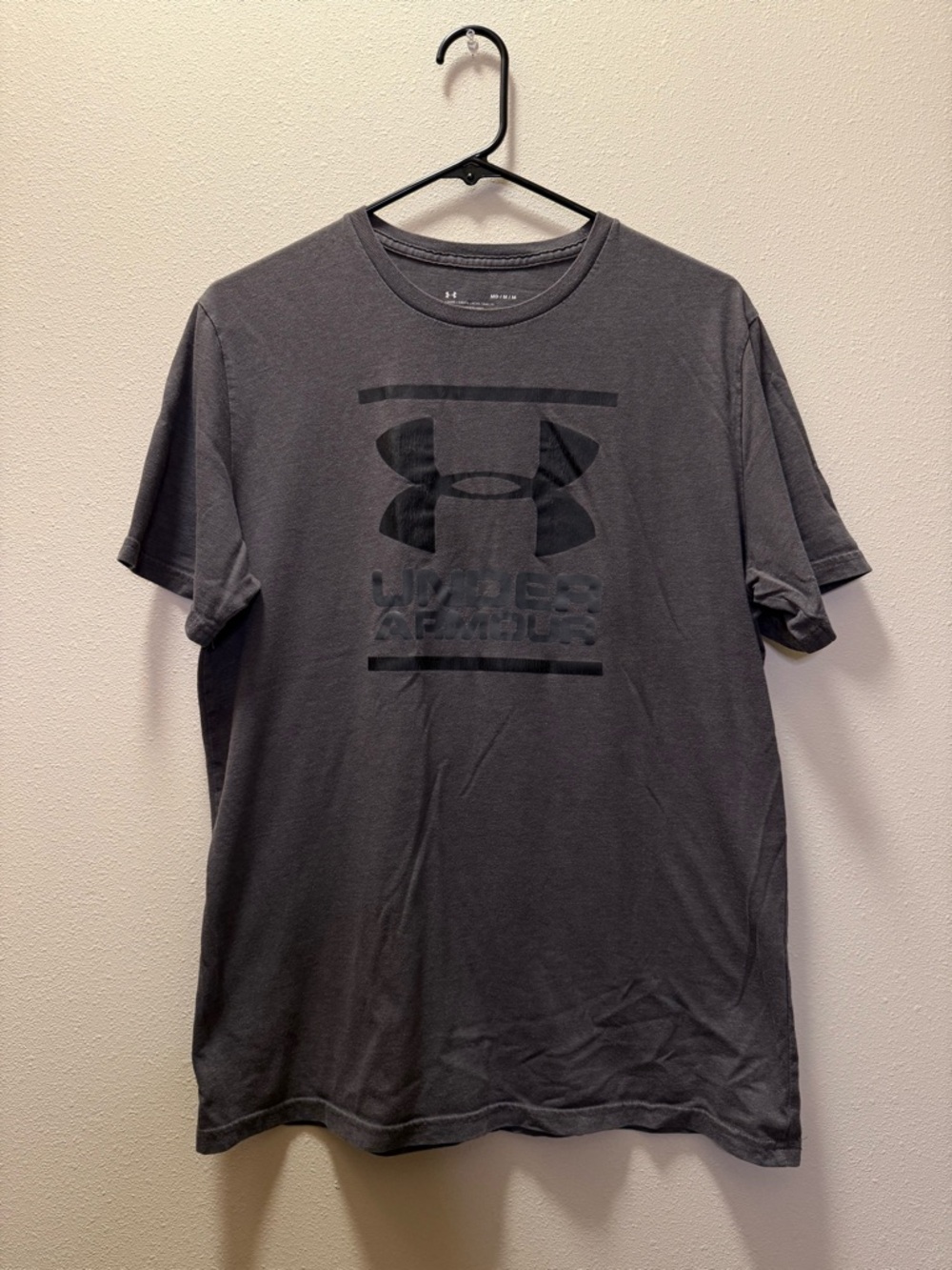 Under Armour Men's Charcoal Short-Sleeve Logo Tee